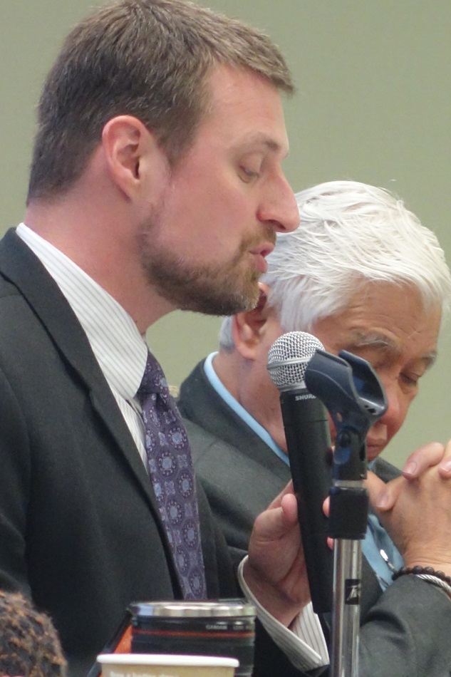 The Rev. Mark Teasdale, E. Stanley Jones assistant professor of evangelism at Garrett-Evangelical Theological Seminary, shares his perspective during the April 29 online dialogue on human sexuality held by the Connectional Table.