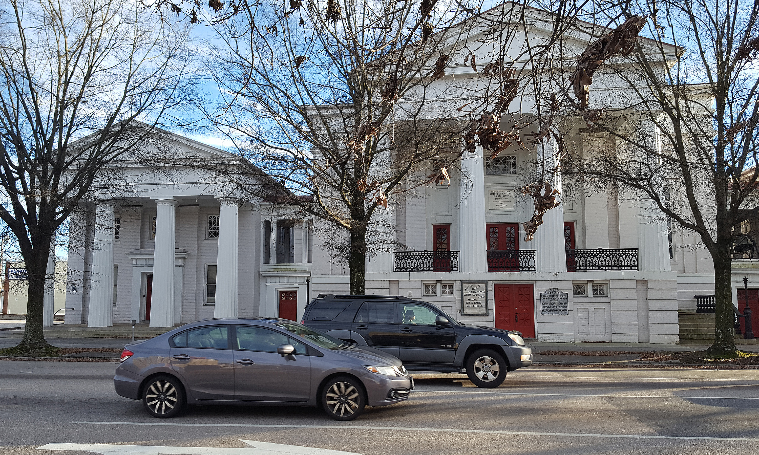 Washington Street United Methodist Church in Petersburg, Va., is back open after closing for two weeks in January as it searched for new insurance coverage. Washington Street was among the United Methodist churches that got higher premium notices just before Christmas from United Methodist Insurance, a subsidiary of the denomination's General Council on Finance and Administration. Photo courtesy of Washington Street United Methodist Church.