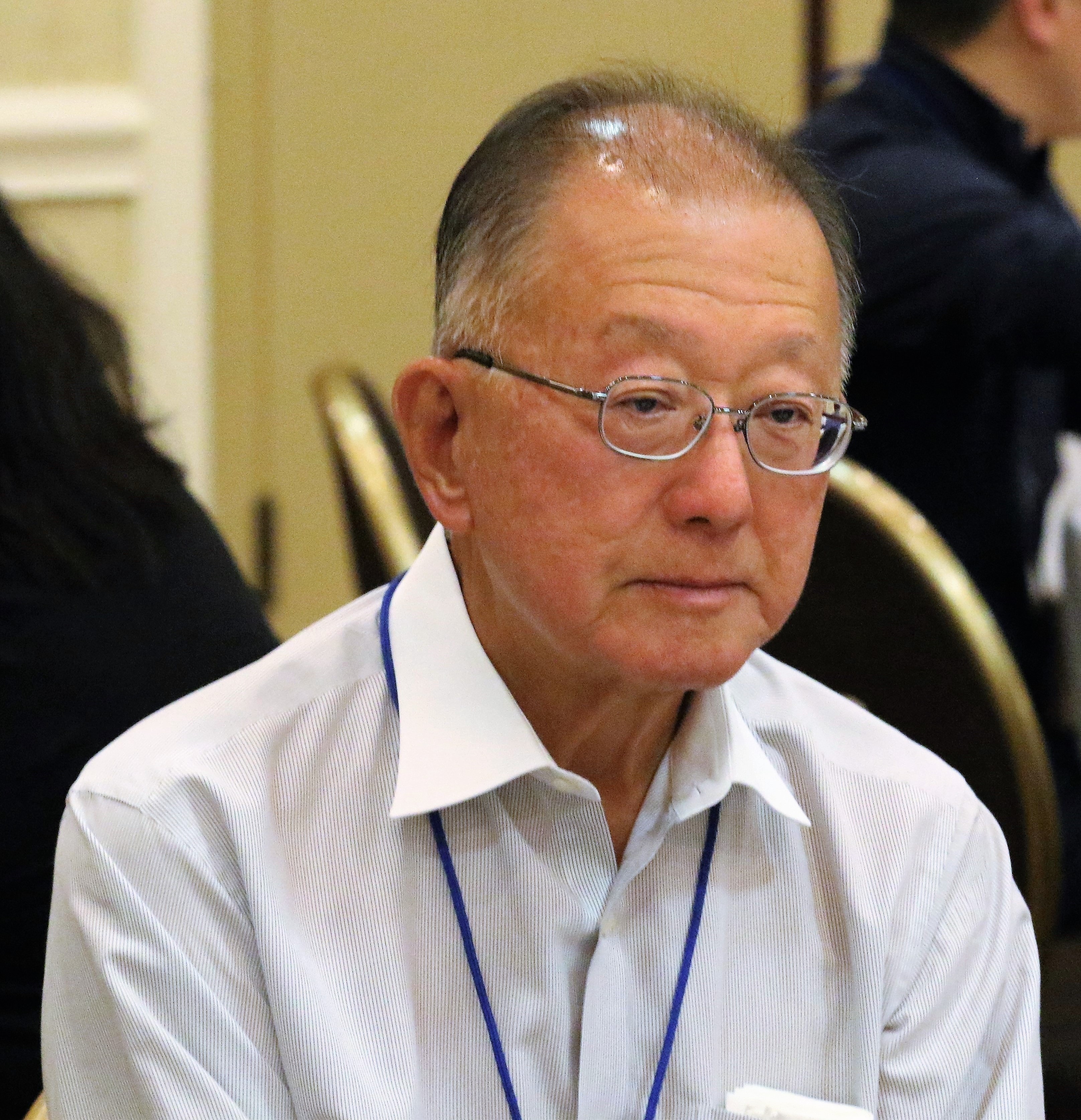 총회에 참석한 양훈 장로가 회의에 참석한 모습. 사진 김응선 목사, UM News.