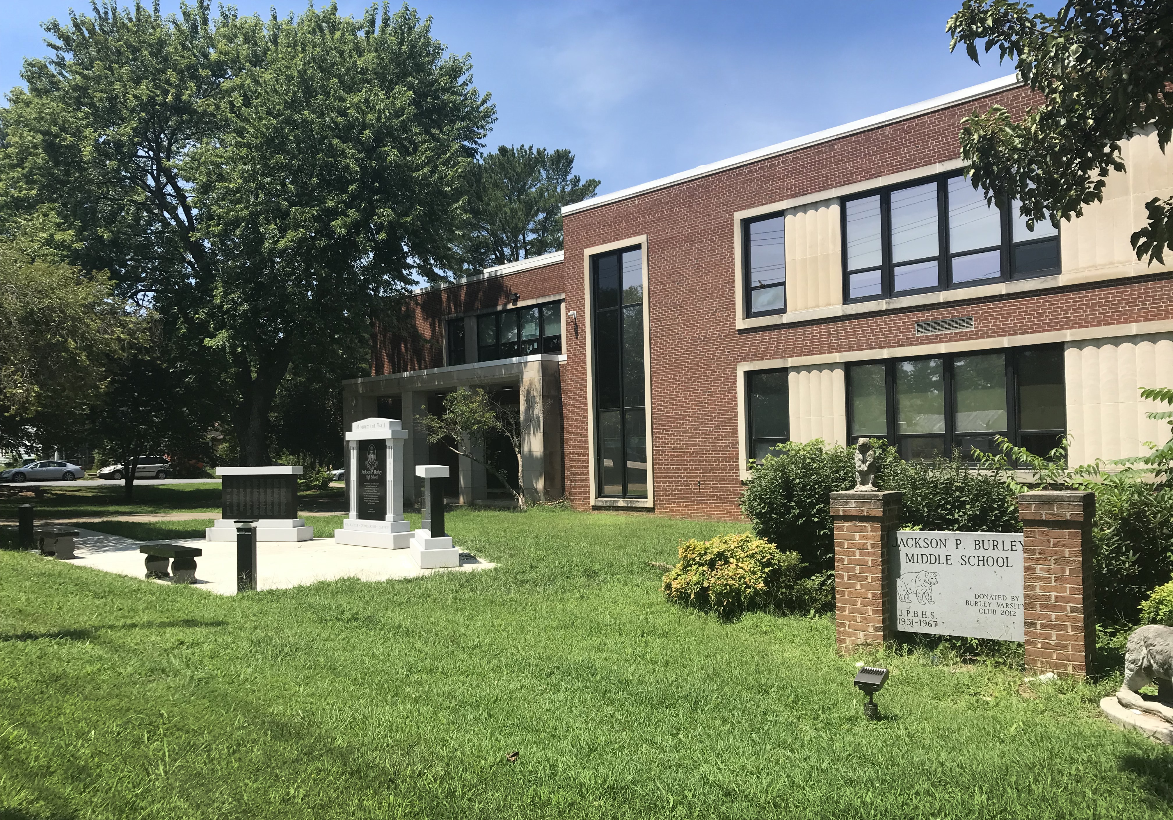 This is Burley Middle School in Charlottesville, Va., where the nondenominational church Mission Charlottesville meets on Sundays. UM News photo.