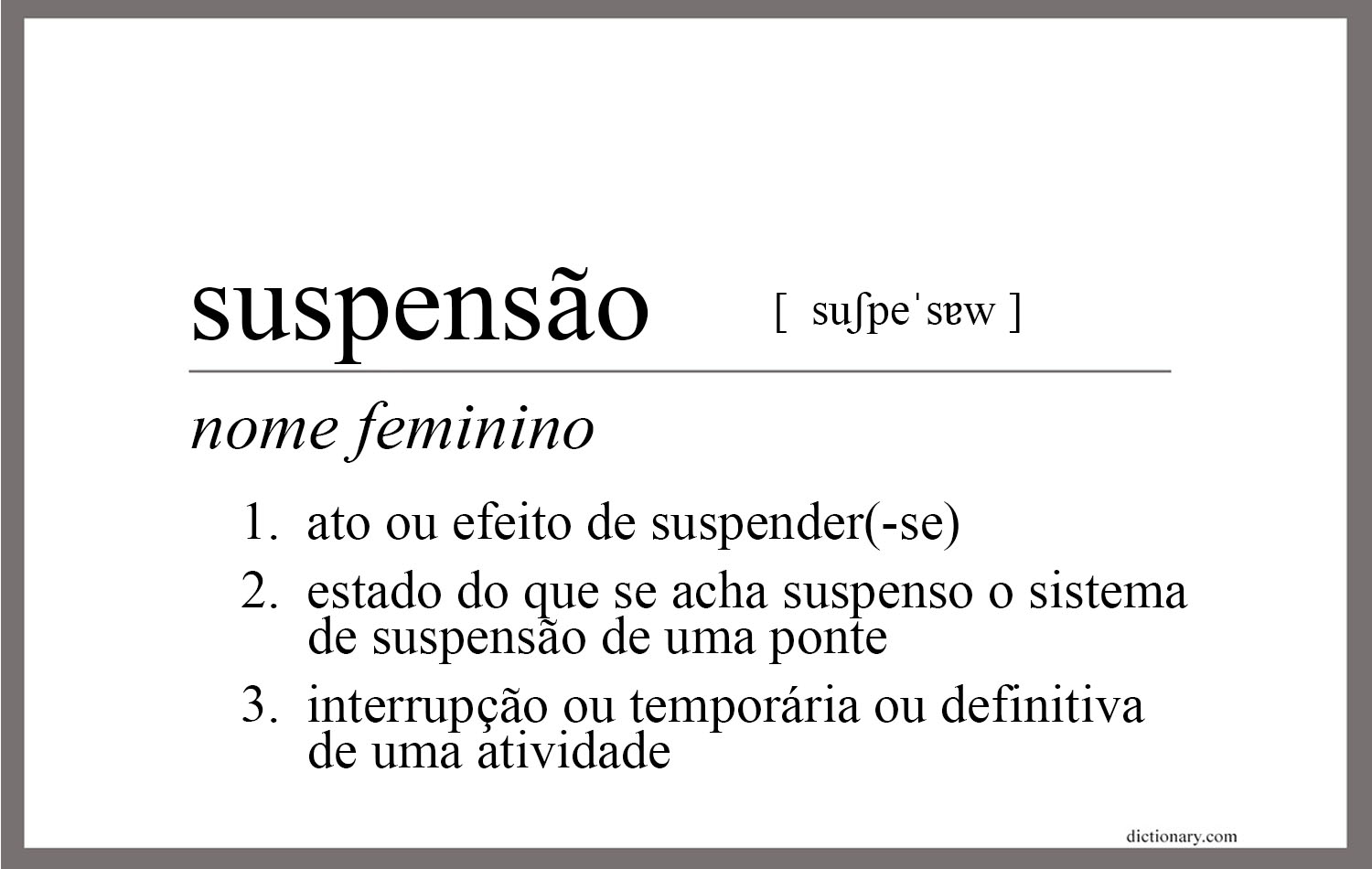 Esta é a definição de suspensão, conforme indicado no dicionário Priberam da Língua Portuguesa. Embora o "Protocolo de Reconciliação e Graça por Separação" seja uma proposta não aprovada, os negociadores estão pedindo uma pausa para o fechamento e as queixas da igreja. Gráfico do Rev. Gustavo Vasquez, Notícias MU.