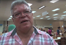 Every Friday, the Rev.  José Roberto Peña, a United Methodist pastor in Honduras,  preaches to workers at a cigar factory.