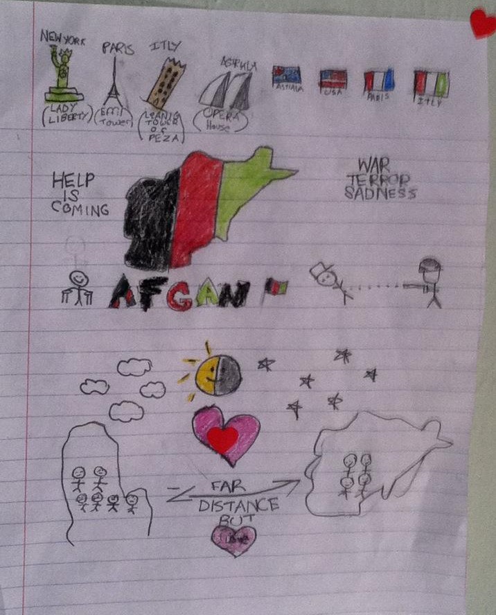 조카 바다가 그린 그림.  