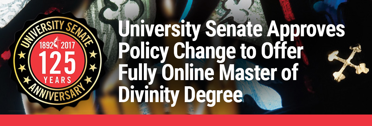 El Consejo Universitario aprobó un cambio de política para ofrecer una Maestría en Divinidad completamente en línea. Foto cortesía de la Junta General de Educación Superior y Ministerio.