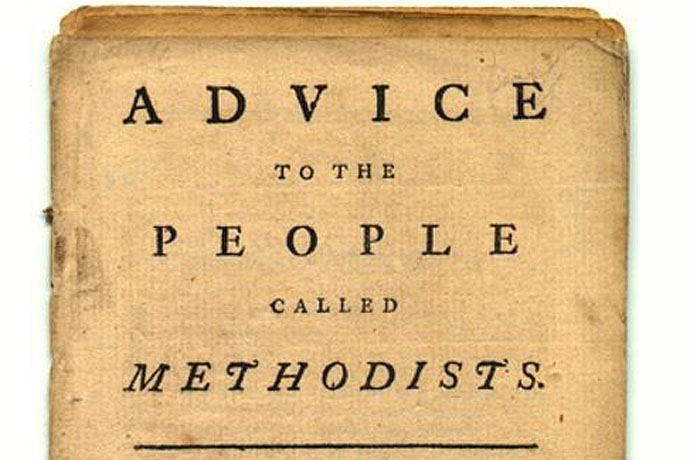 Ashley Boggan, the top executive of the United Methodist Commission on Archives and History, urged the Council of Bishops to do a new thing as John Wesley did. She said the resources of the past, such as Wesley's advice to Methodists, can be used to envision the future. Graphic courtesy of the General Commission on Archives and History.