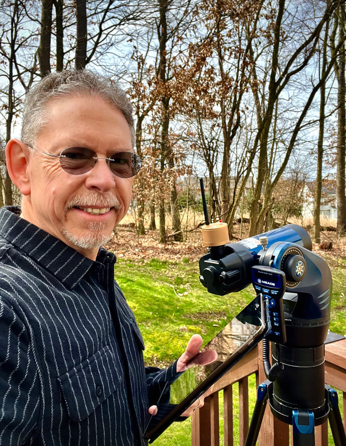The Rev. Jeffrey Sterling is a retired United Methodist elder and astronomy buff who is looking forward to the April 8 total eclipse. Photo courtesy Jeffrey Sterling. 