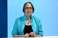 United Methodist News reporter Heather Hahn speaks during an online orientation for delegates hosted by United Methodist Communications and the Secretary of the General Conference Feb. 29–March 1. Screengrab courtesy of United Methodist Communications via Zoom by UM News.