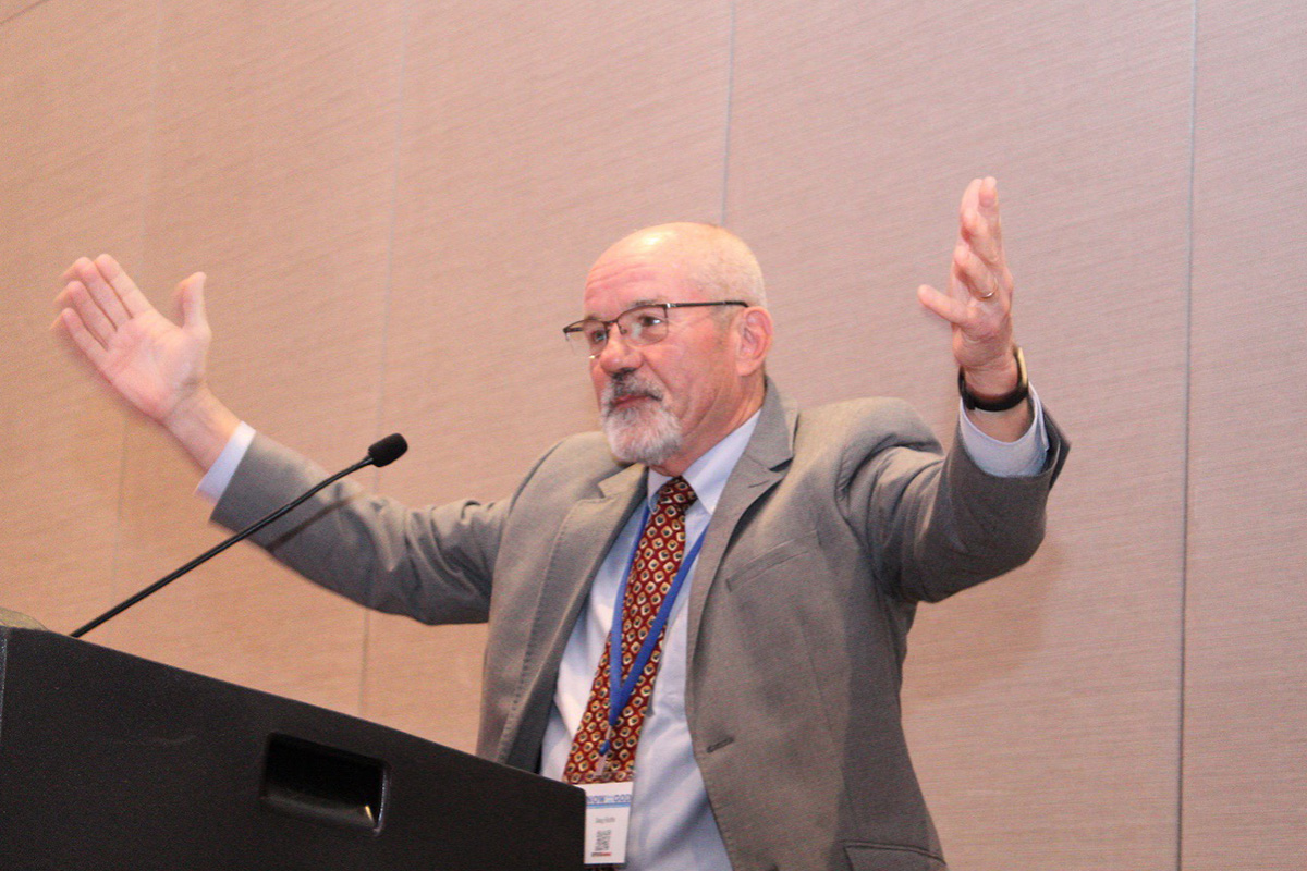 Rev. Douglas Ruffle, membro do Conselho de Administração do "Encontro com Cristo", destacou a importância de manter e aprofundar as relações entre o povo metodista em todas as regiões do continente. Foto Rev. Gustavo Vasquez, Notícias MU.