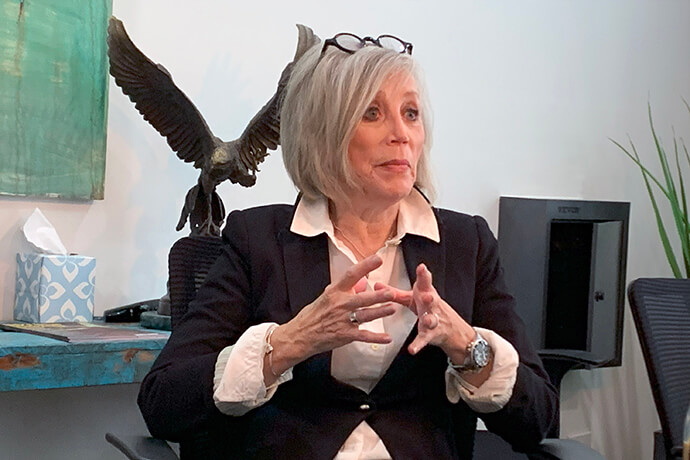 Nancy Cotterill describes how the 2nd Chance Indiana ministry helps inmates prepare for life after release. Photo by Joey Butler, UM News.