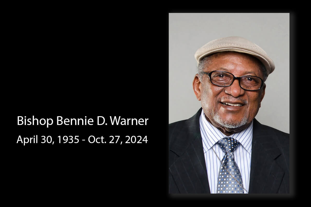 L'Évêque Bennie D. Warner, dont on se souvient pour son ministère fidèle et son humilité dans les hauts et les bas, est décédé le 27 octobre à l'âge de 89 ans. Avec l'aimable autorisation de Dignity Memorial / Hahn-Cook/Street & Draper Funeral Directors.