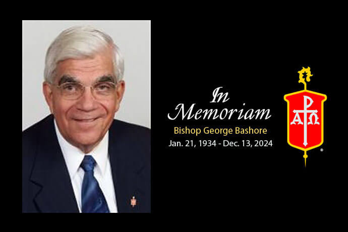 Bishop George Bashore is remembered as a stalwart supporter of younger clergy and a master vocalist who wove music into almost everything he did. Photo courtesy of the Council of Bishops.