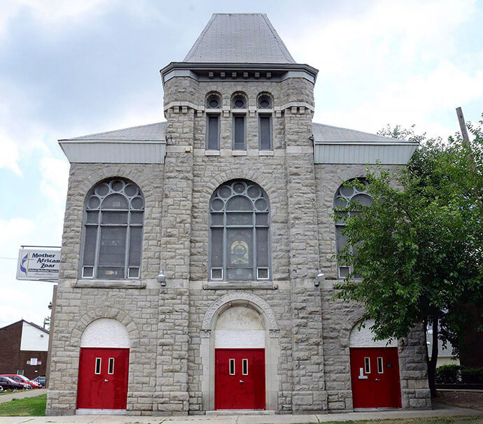 The oldest continuing African American United Methodist church in the U.S., Mother African Zoar United Methodist Church has nurtured her Philadelphia community for 230 years. The congregation moved to this location in 1883, as its membership and ministries increased. Photo courtesy of Mother African Zoar United Methodist Church.