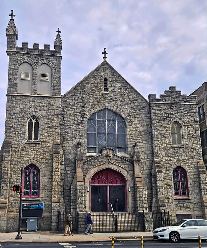 Mother African Zoar United Methodist Church moved to this North Philadelphia location in 2020, merging with the former New Vision United Methodist Church. Photo by John Coleman, UM News.