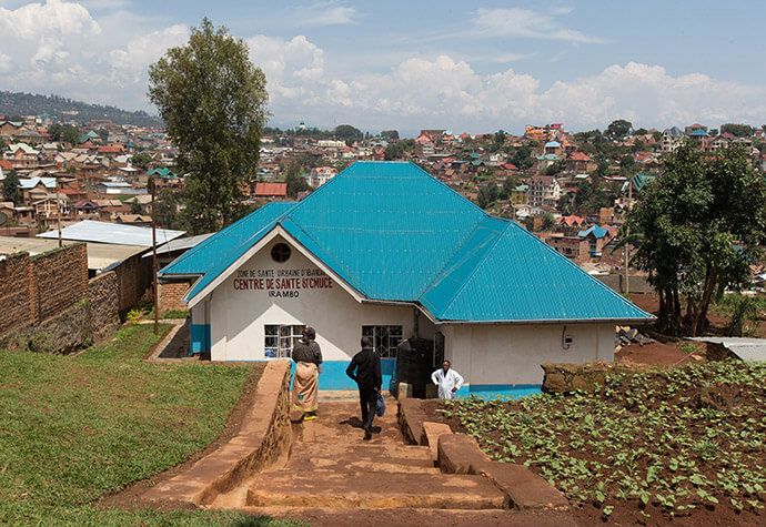 The outside of The United Methodist Church's Irambo Health Center in Bukavu, Congo, is shown in this 2015 file photo. The church hospital was vandalized in February amid insecurity in the region. Photo by Mike DuBose, UM News.
