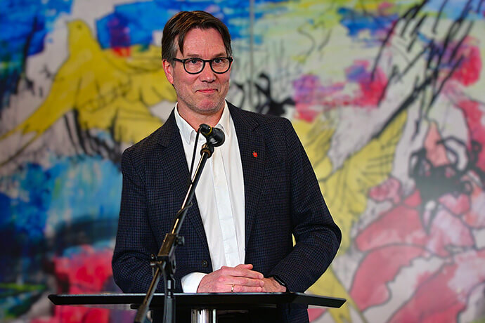 L'Évêque Méthodiste Uni Knut Refsdal, qui a été élu à l'épiscopat le 4 avril, dirige la Conférence centrale d'Europe du Nord et d'Eurasie, qui comprend l'Ukraine. Il prévoit de se rendre en Ukraine au mois d'août. Photo avec l'aimable autorisation de Klaus Ulrich Ruof, Conférence centrale d'Allemagne.